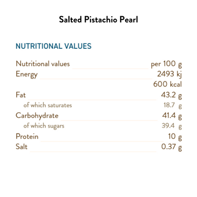 Salted Pistachio Pearl Bulk 100G