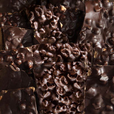Dark Chocolate with Hazelnuts Bulk 100g