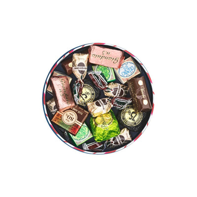 Christmas Small Round Hamper with Assorted Chocolates 200g