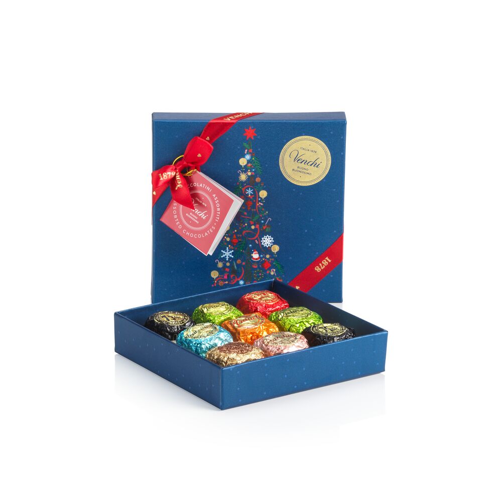 Christmas Square Gift Box with Assorted Chocoviar 178g