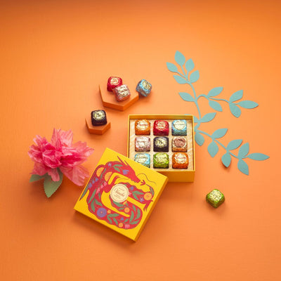 2024 CNY Square Gift Box with Chocoviar