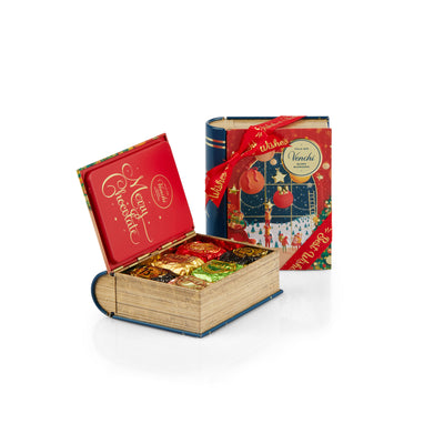 Venchi Christmas Chocolate Assorted 6 pcs Cubotti Chocoviar Metal Mini Book